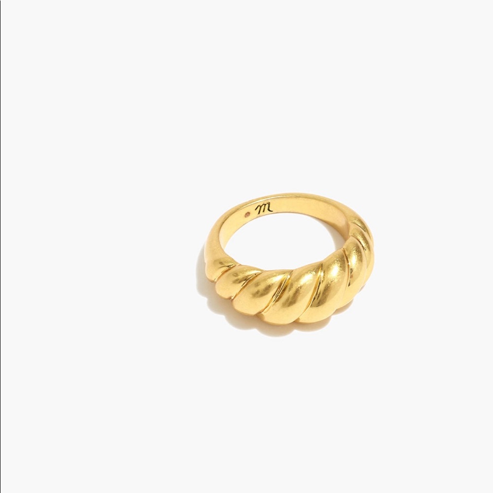 madewell gold puffed dome ring